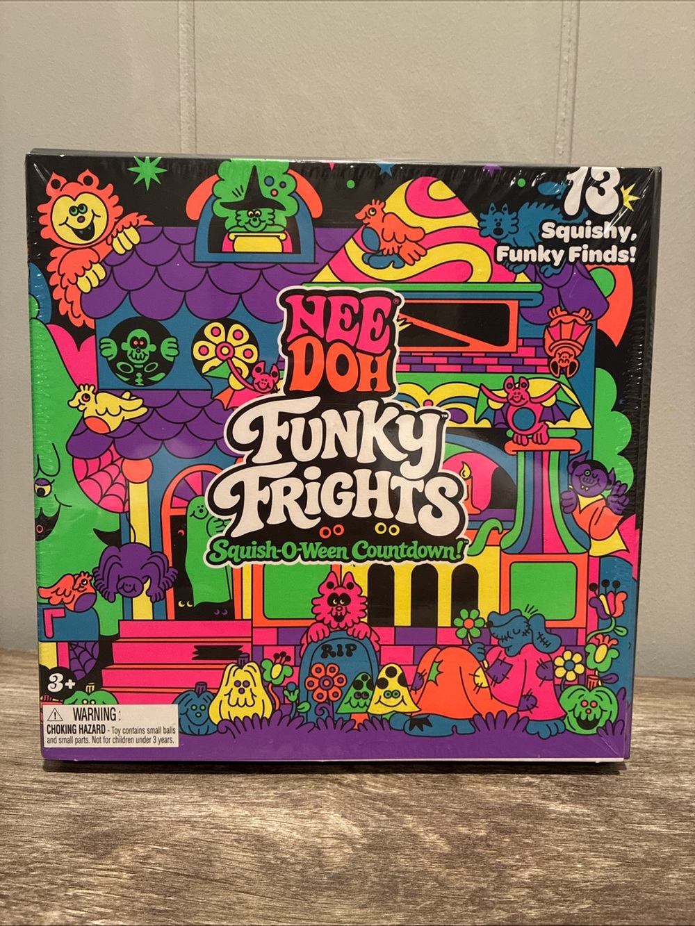 Nee Doh Funky Frights Squish-o-ween Countdown Haunted House Calendar 13 Count